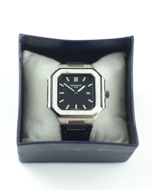 Patek Philippe Cubitus - Classic Black Dial with Leather Belts