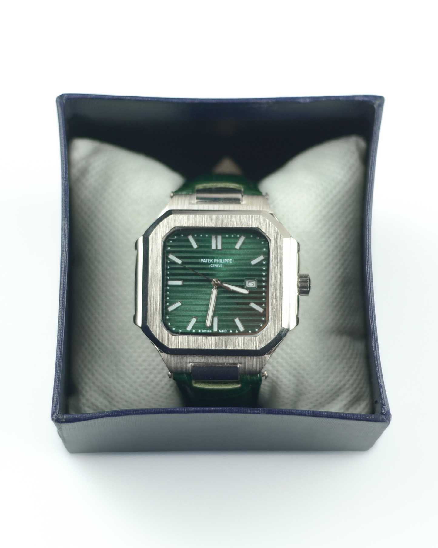 Patek Philippe Cubetus - Classic Green Dial with Leather Belts