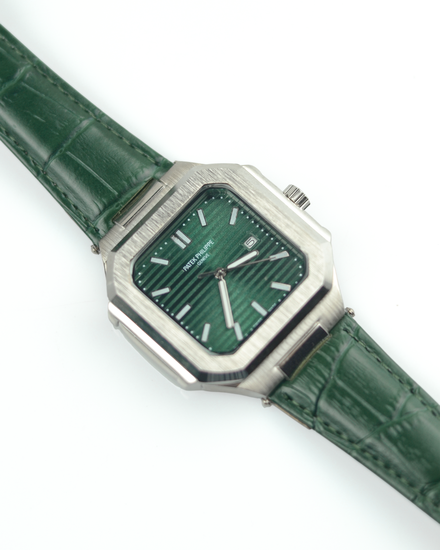 Patek Philippe Cubetus - Classic Green Dial with Leather Belts