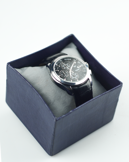 Tissot 1853 - Chrome Dial with Black Leather Belts (Chronographs)